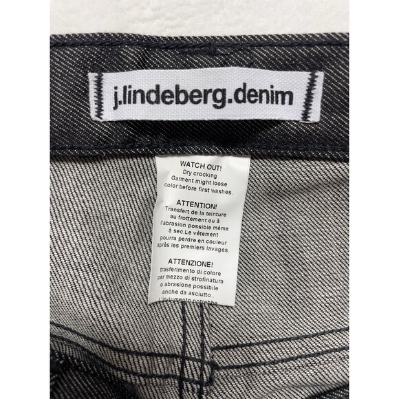 J.Lindeberg Ted Slim Fit Tapered Leg Men's W31 L34 Black Denim Jeans - Picture 11 of 16